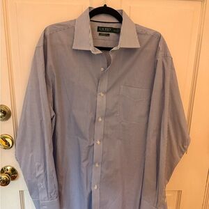 Classic thin blue striped  Men's Shirt